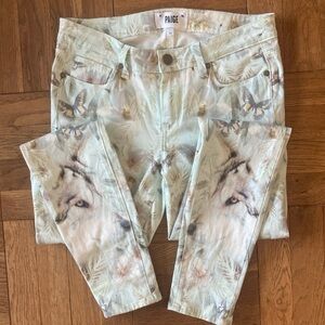 PAIGE Verdugo Ultra Skinny jeans, butterflies and wolves, 28